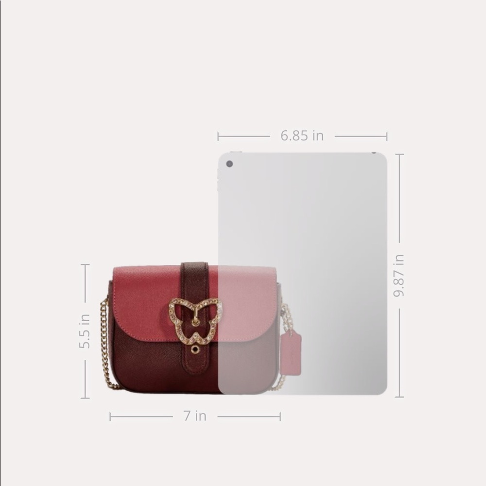 COACH Gemma Crossbody In Colorblock With Butterfly Buckle - Picture 5 of 6